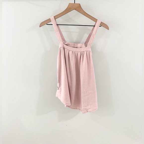 Universal Thread Button Detail Tank Pink Size XS - Picture 2 of 7